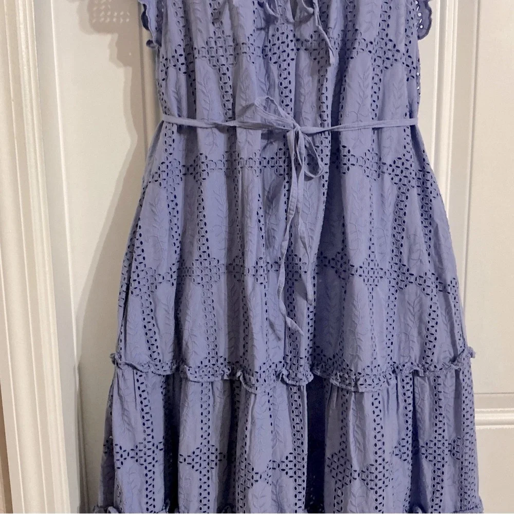 Cleobella Mallory Periwinkle Ankle Dress Size M - Picture 7 of 12